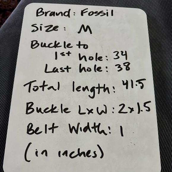 Fossil Y2K Vintage Patchwork Belt - Picture 7 of 7